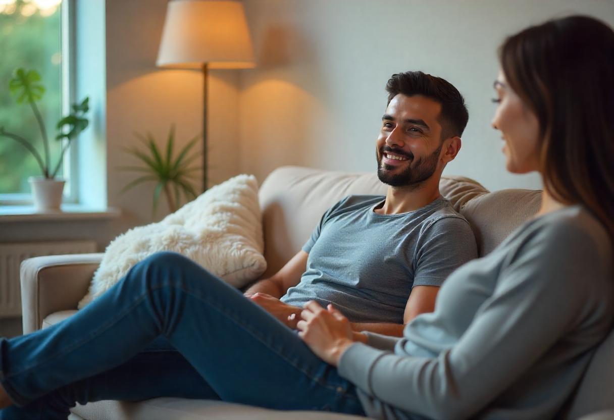 Person engaging in therapy session at a Frisco wellness center